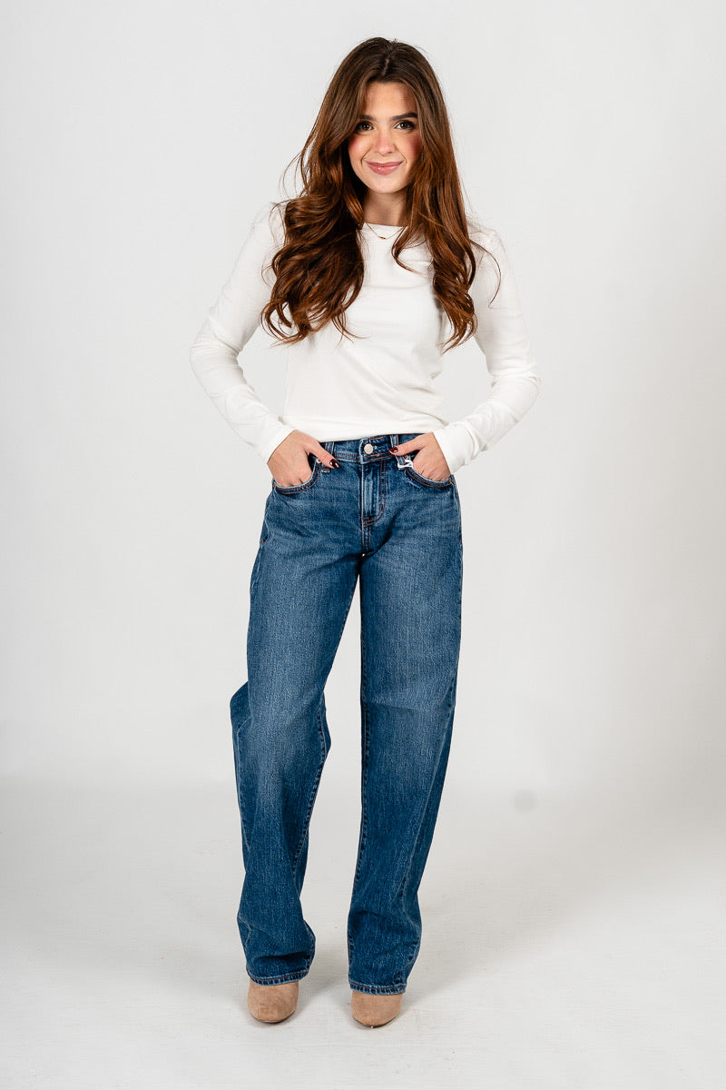 Daze replay low rise barrel jeans almost home