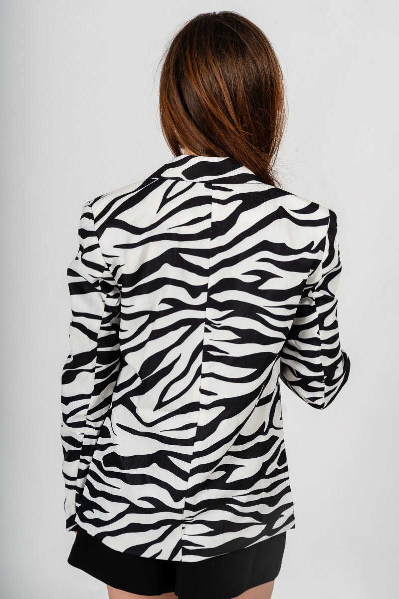 Zebra blazer black/white