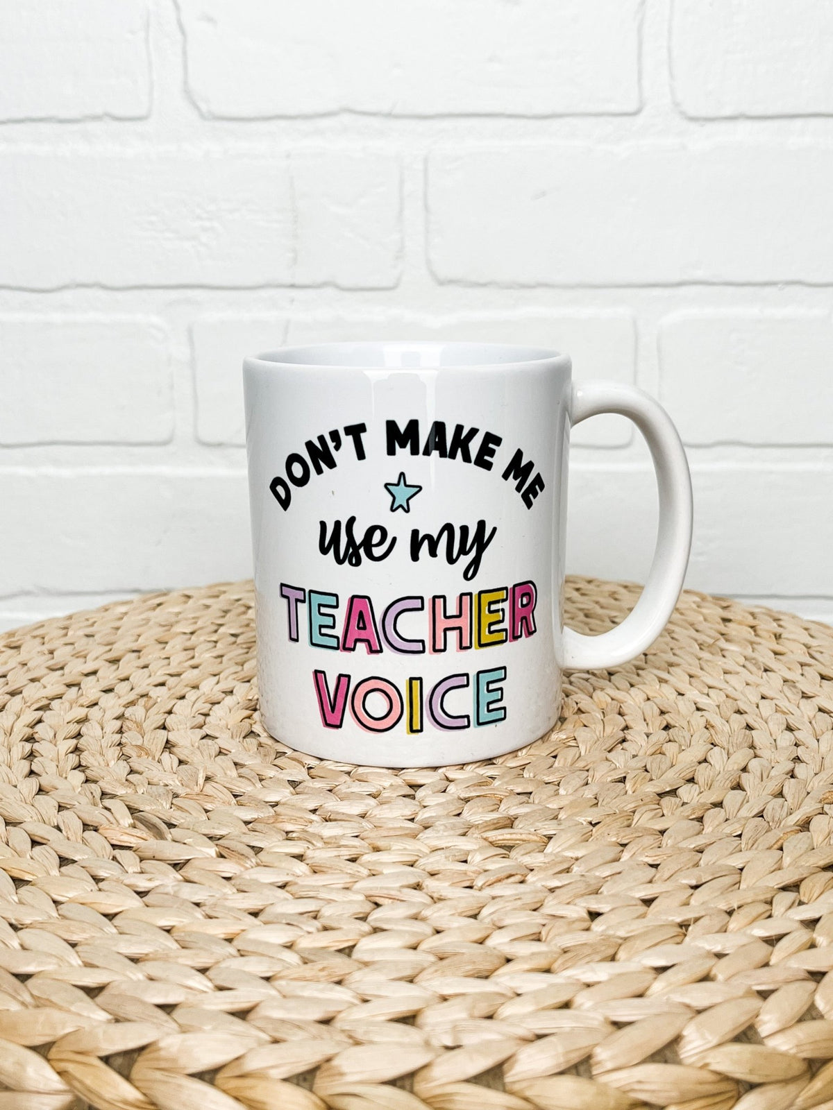 Mugsby Use my teacher voice coffee mug - Trendy Tumblers, Mugs and Cups at Lush Fashion Lounge Boutique in Oklahoma City