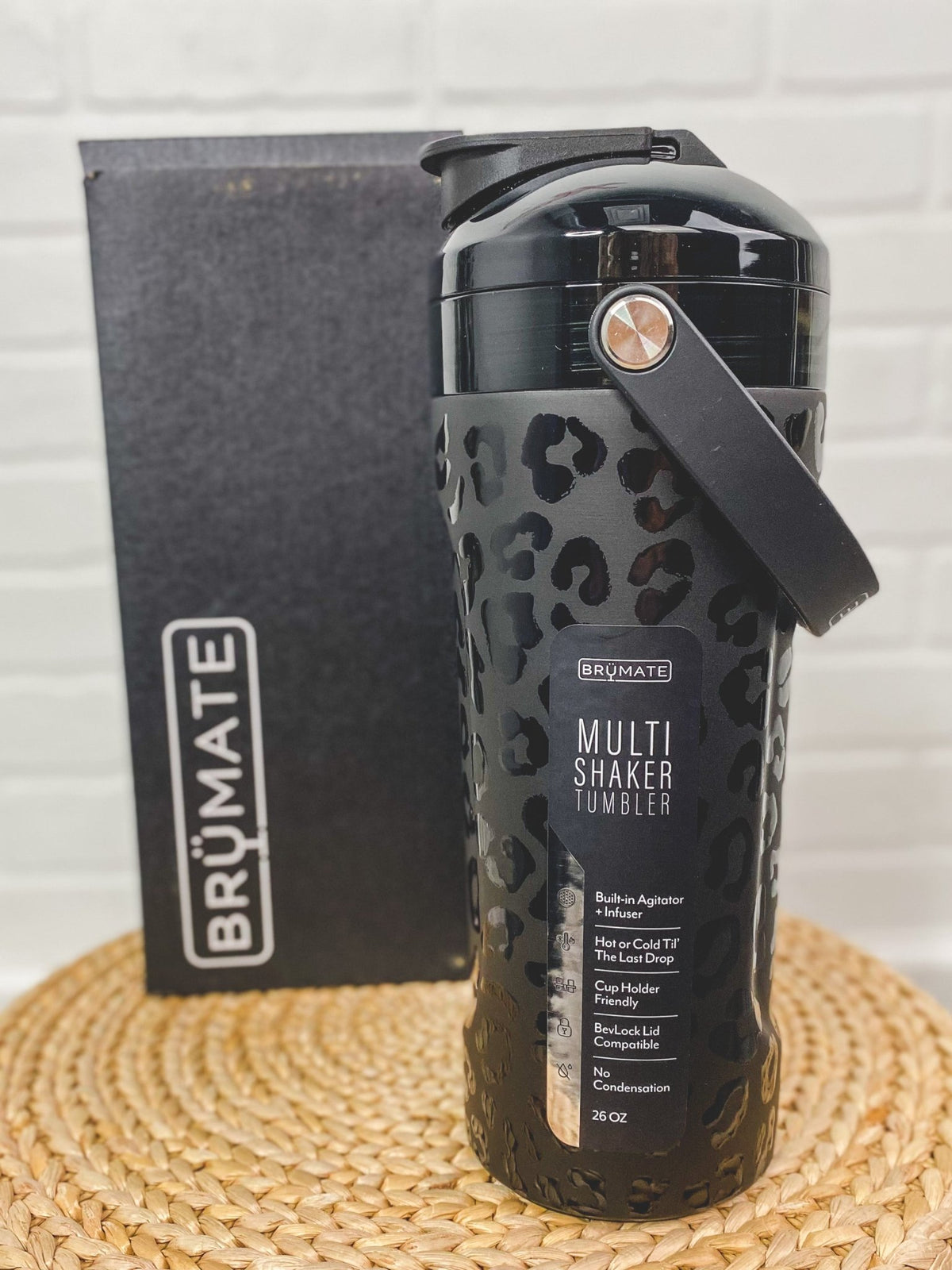 BruMate MultiShaker onyx leopard - BruMate Drinkware, Tumblers and Insulated Can Coolers at Lush Fashion Lounge Trendy Boutique in Oklahoma City