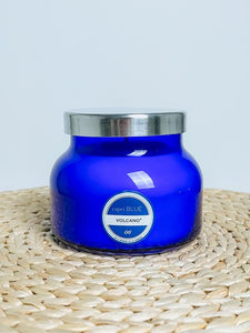 Capri Blue volcano 8 oz petite candle blue - Trendy Candles and Scents at Lush Fashion Lounge Boutique in Oklahoma City