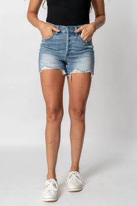 Daze bottom line high rise shorts wishes - Cute shorts - Fun Vacay Basics at Lush Fashion Lounge Boutique in Oklahoma City