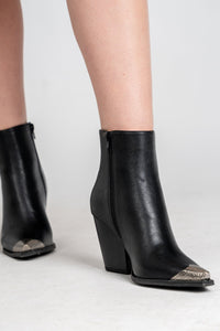 Zion cowboy boot black Stylish boots - Womens Fashion Shoes at Lush Fashion Lounge Boutique in Oklahoma City