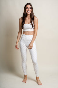 Z Supply check mate leggings sandstone - Z Supply leggings - Z Supply Clothing at Lush Fashion Lounge Trendy Boutique Oklahoma City