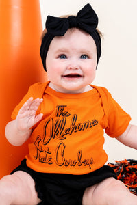 OSU Kids OSU beverly onesie orange Onesie | Lush Fashion Lounge Trendy Oklahoma State Cowboys Apparel & Cute Gameday T-Shirts