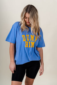 Dump him t-shirt deep forte - Affordable T-shirt - Boutique Graphic T-Shirts at Lush Fashion Lounge Boutique in Oklahoma City
