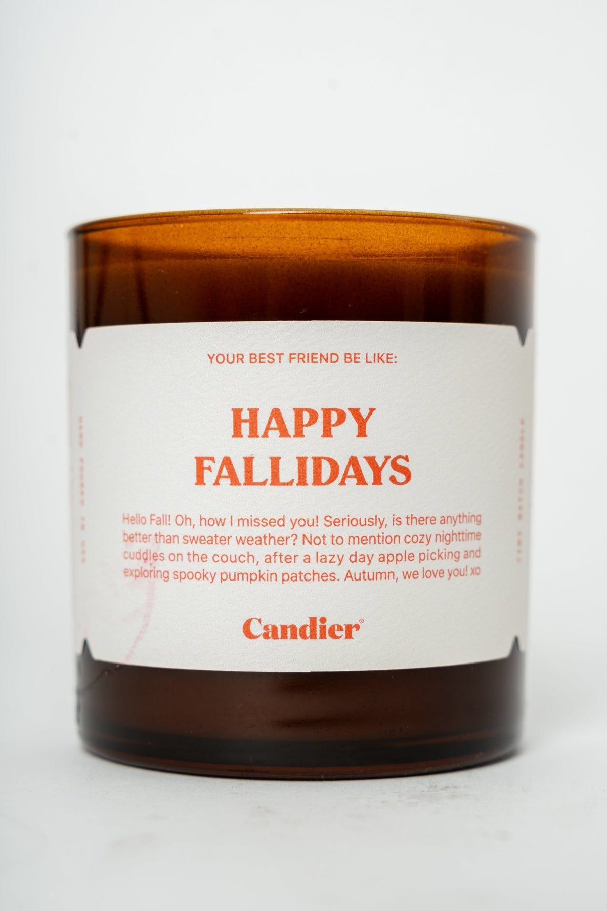Happy Fallidays Candier 9 oz candle - Trendy Candles and Scents at Lush Fashion Lounge Boutique in Oklahoma City