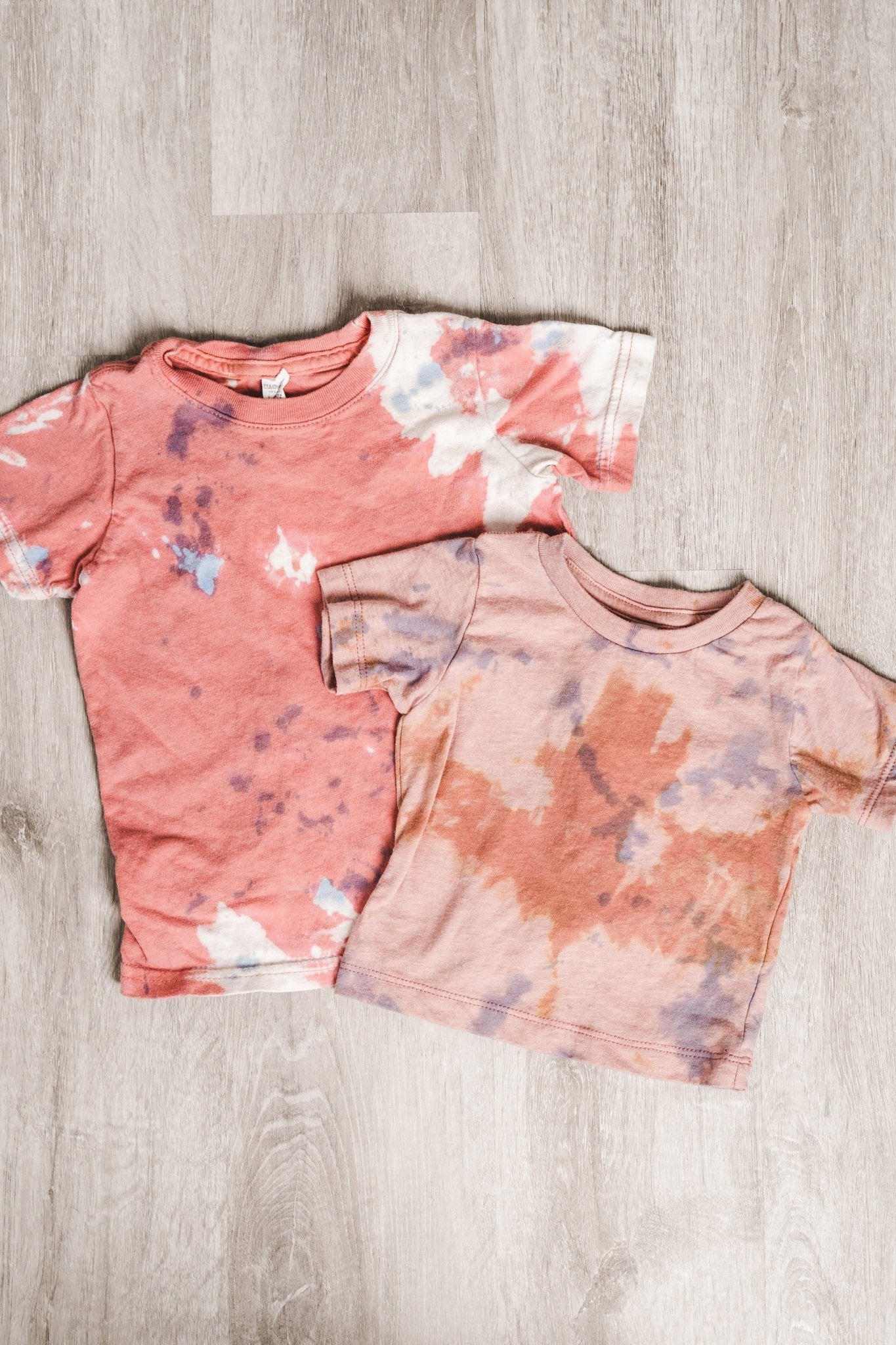 KIDS reverse and blue tie dye tee mauve - Tie Dye T-shirts - Tie Dye Clothing at Lush Fashion Lounge Trendy Boutique in Oklahoma City