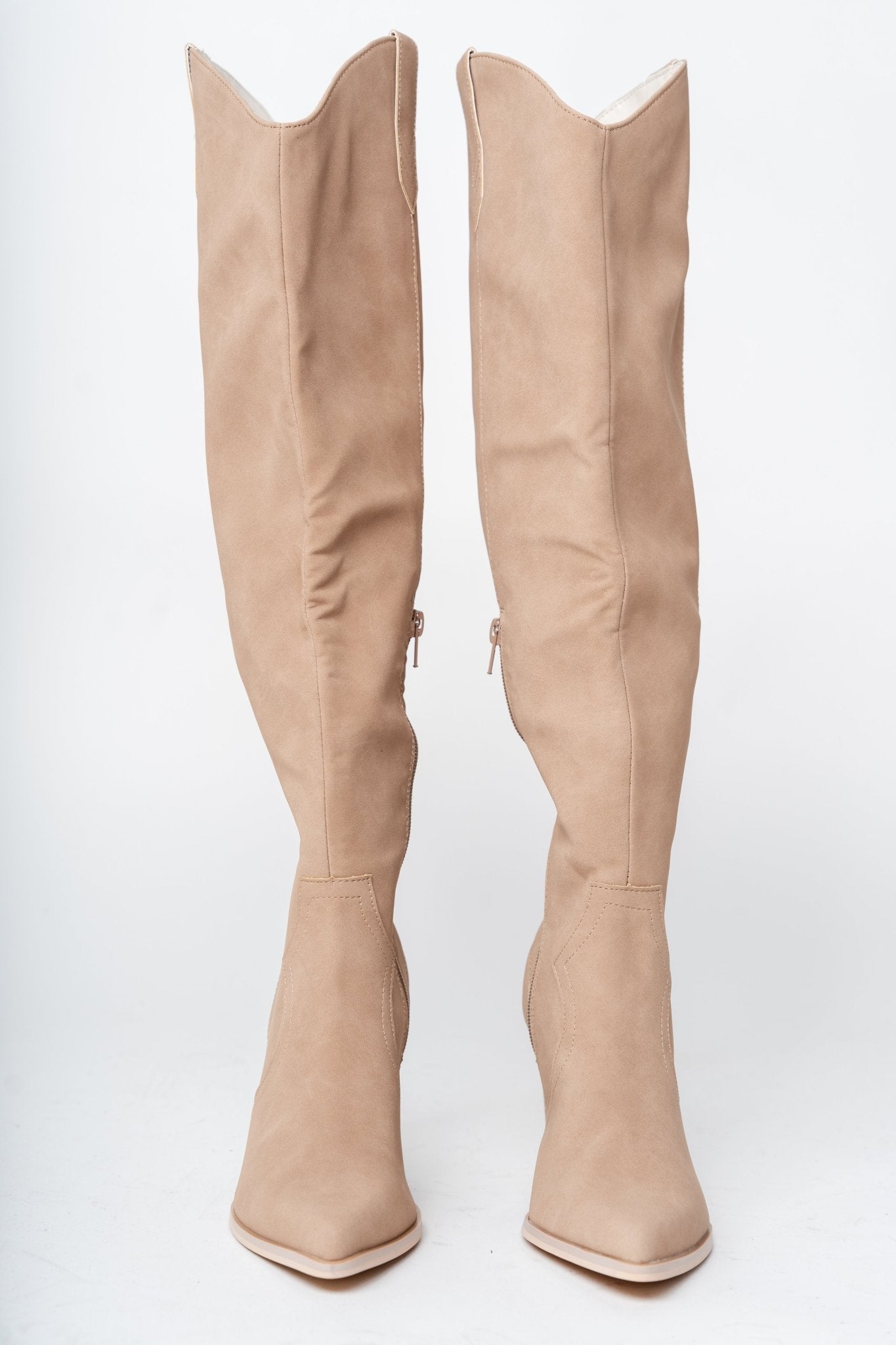 Saipan knee high boot cedar wood - Trendy shoes - Fashion Shoes at Lush Fashion Lounge Boutique in Oklahoma City