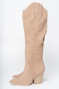 Saipan knee high boot cedar wood - Affordable shoes - Boutique Shoes at Lush Fashion Lounge Boutique in Oklahoma City