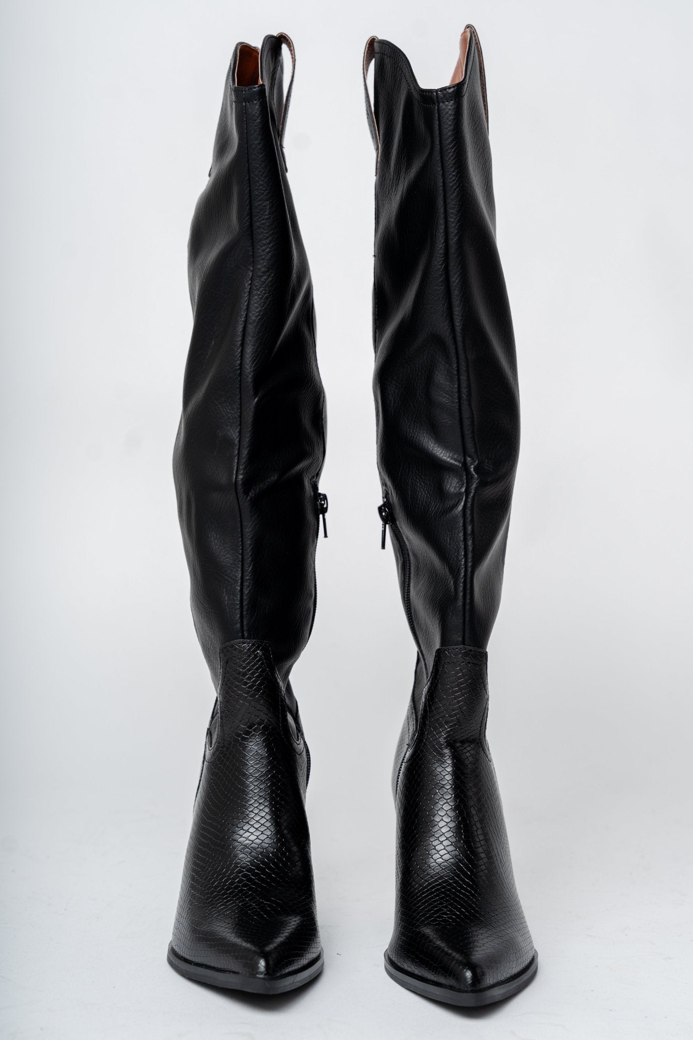 Barcelona western boot black - Trendy shoes - Fashion Shoes at Lush Fashion Lounge Boutique in Oklahoma City