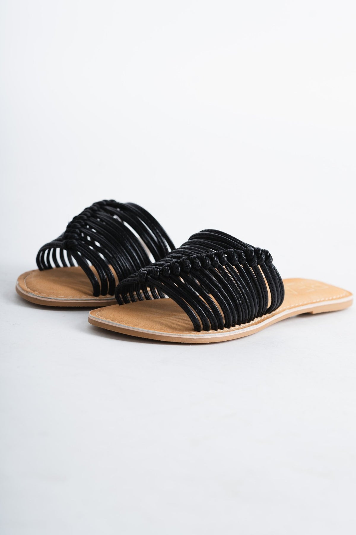 Baxter leather sandals black - Cute shoes - Trendy Shoes at Lush Fashion Lounge Boutique in Oklahoma City