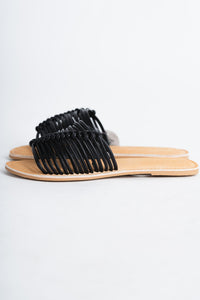 Baxter leather sandals black - Affordable shoes - Boutique Shoes at Lush Fashion Lounge Boutique in Oklahoma City
