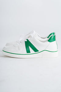 Alta color block sneaker white/green - Cute St. Patrick's Day Outfits at Lush Fashion Lounge Boutique in Oklahoma City