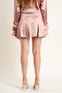 Pleated mini skirt blush | Lush Fashion Lounge: boutique fashion skirts, affordable boutique skirts, cute affordable skirts