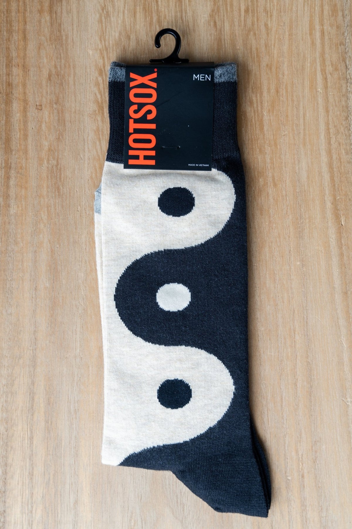 HotSox yin yang socks black - Trendy Socks at Lush Fashion Lounge Boutique in Oklahoma City