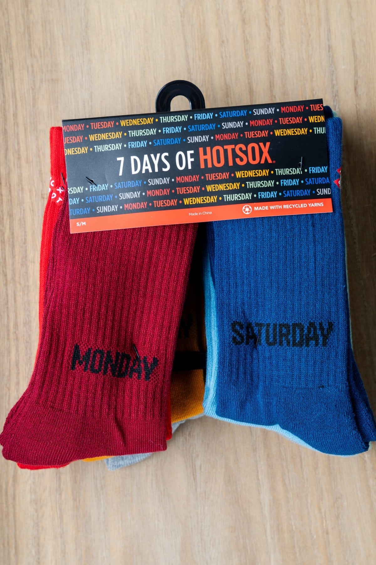 Hotsox 7 days of the week socks multi - Trendy Socks at Lush Fashion Lounge Boutique in Oklahoma City