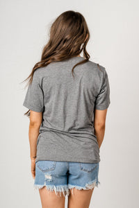 Here for the baseball & beer unisex short sleeve t-shirt grey - Adorable T-shirts - Unique Tank Tops and Graphic Tees at Lush Fashion Lounge Boutique in Oklahoma