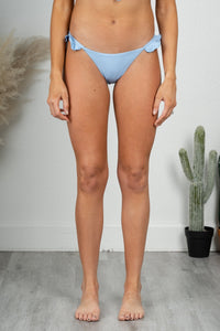 Cheeky ruffle swim bottom light blue - Cute swimsuit - Trendy Swimsuits at Lush Fashion Lounge Boutique in Oklahoma City