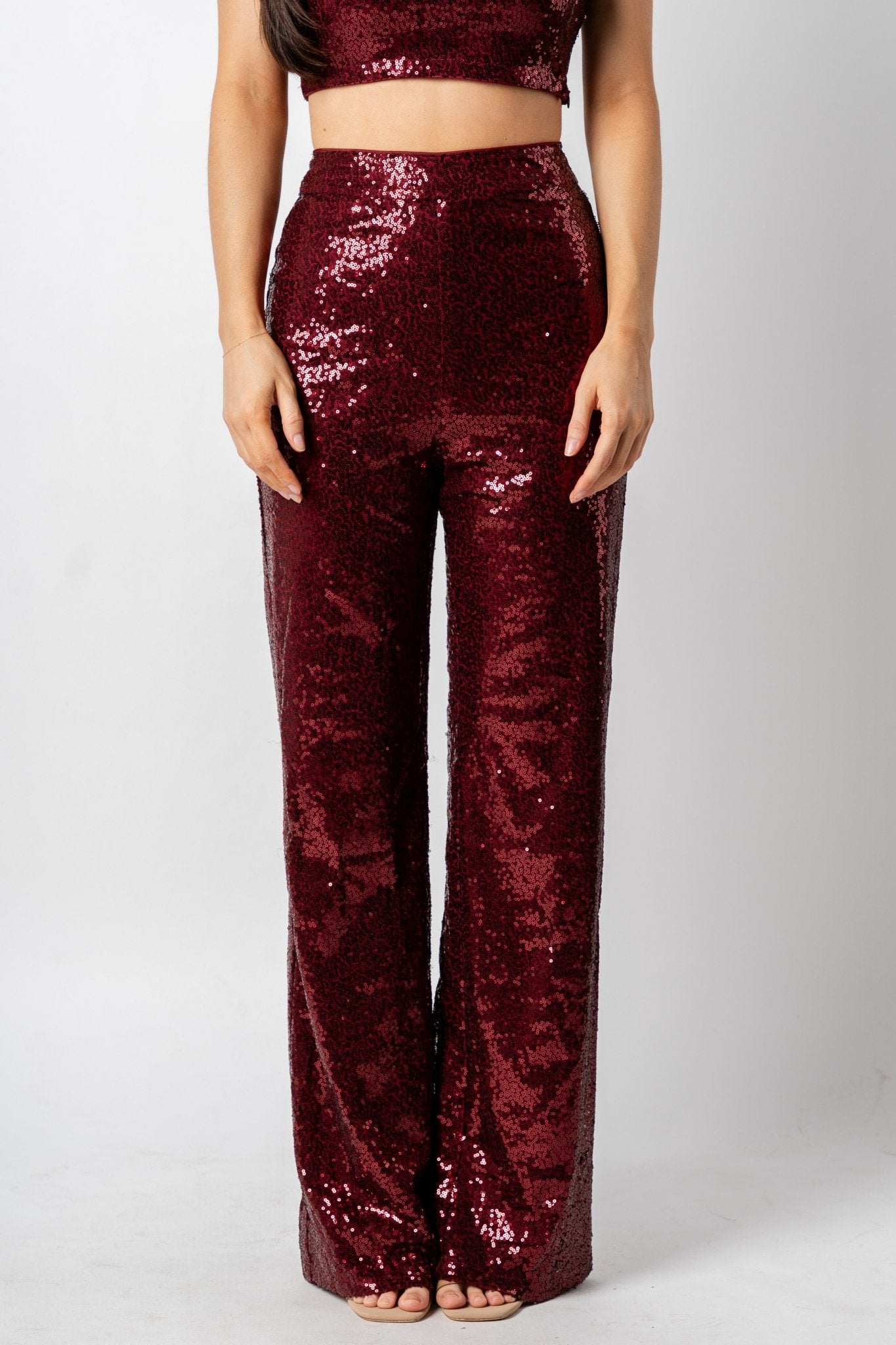 Sparkle Show Sequin Flare Pants | Windsor