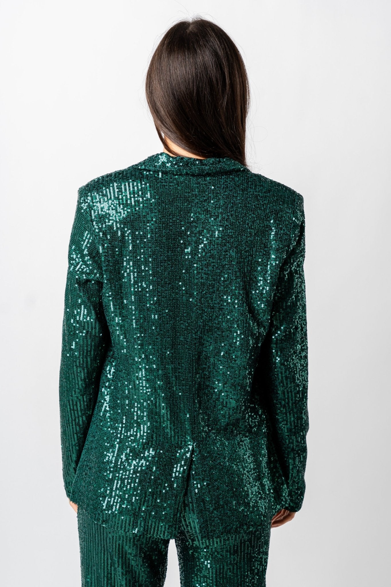Sequin oversized blazer green – Unique Blazers | Cute Blazers For Women at Lush Fashion Lounge Boutique in Oklahoma City