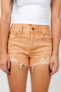 Z Supply Classic high rise shorts saddle - Z Supply shorts - Z Supply Tops, Dresses, Tanks, Tees, Cardigans, Joggers and Loungewear at Lush Fashion Lounge