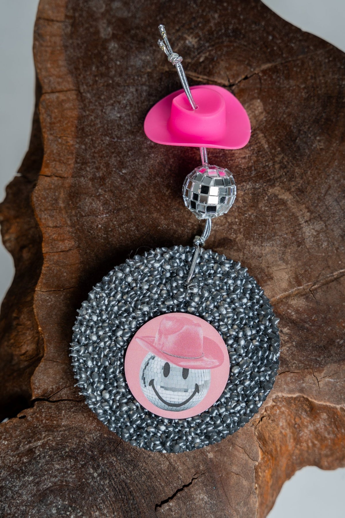 Disco ball cowboy hat silver freshie volcano - Trendy Candles and Scents at Lush Fashion Lounge Boutique in Oklahoma City