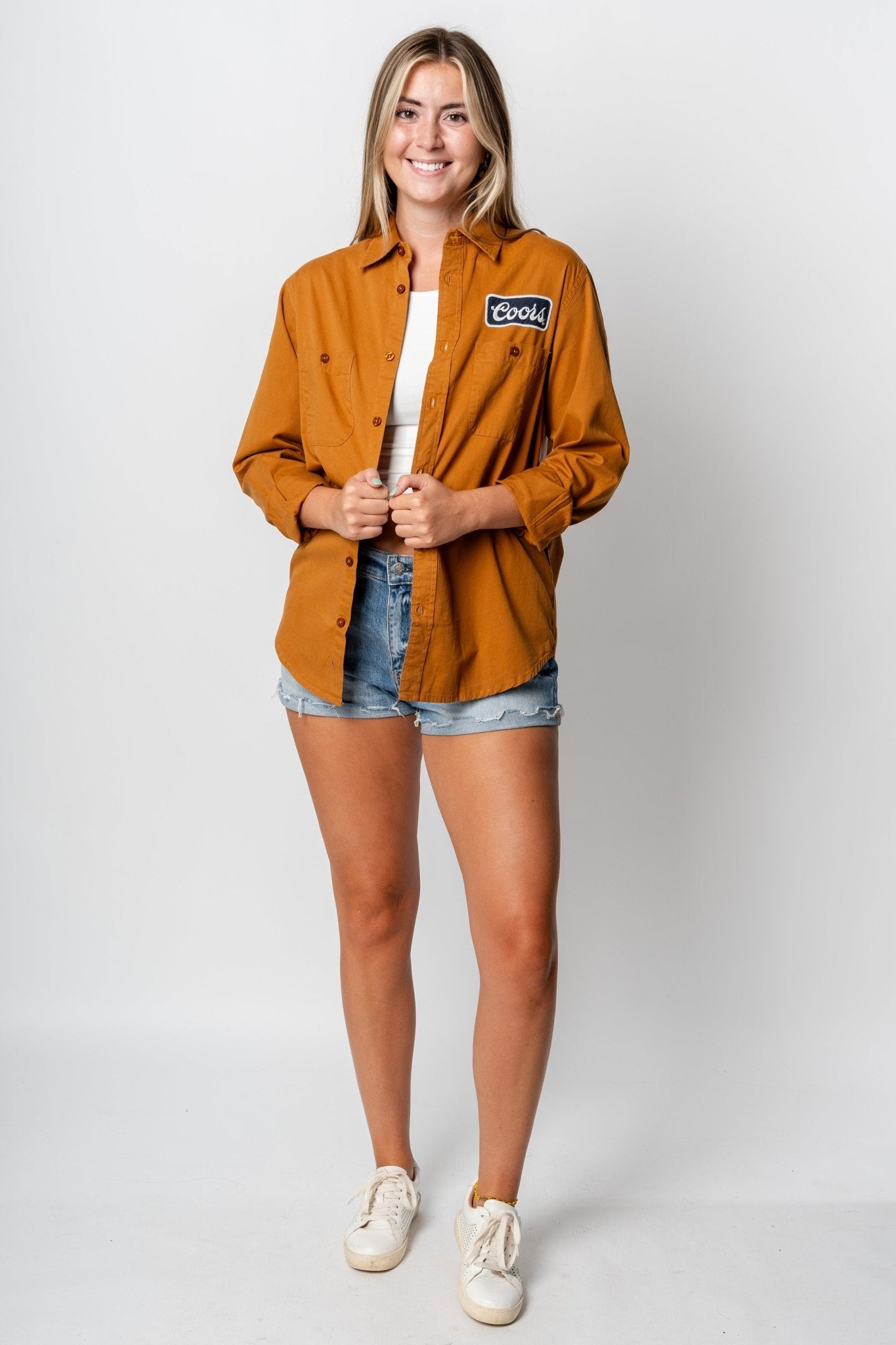 Coors daily button up hazel