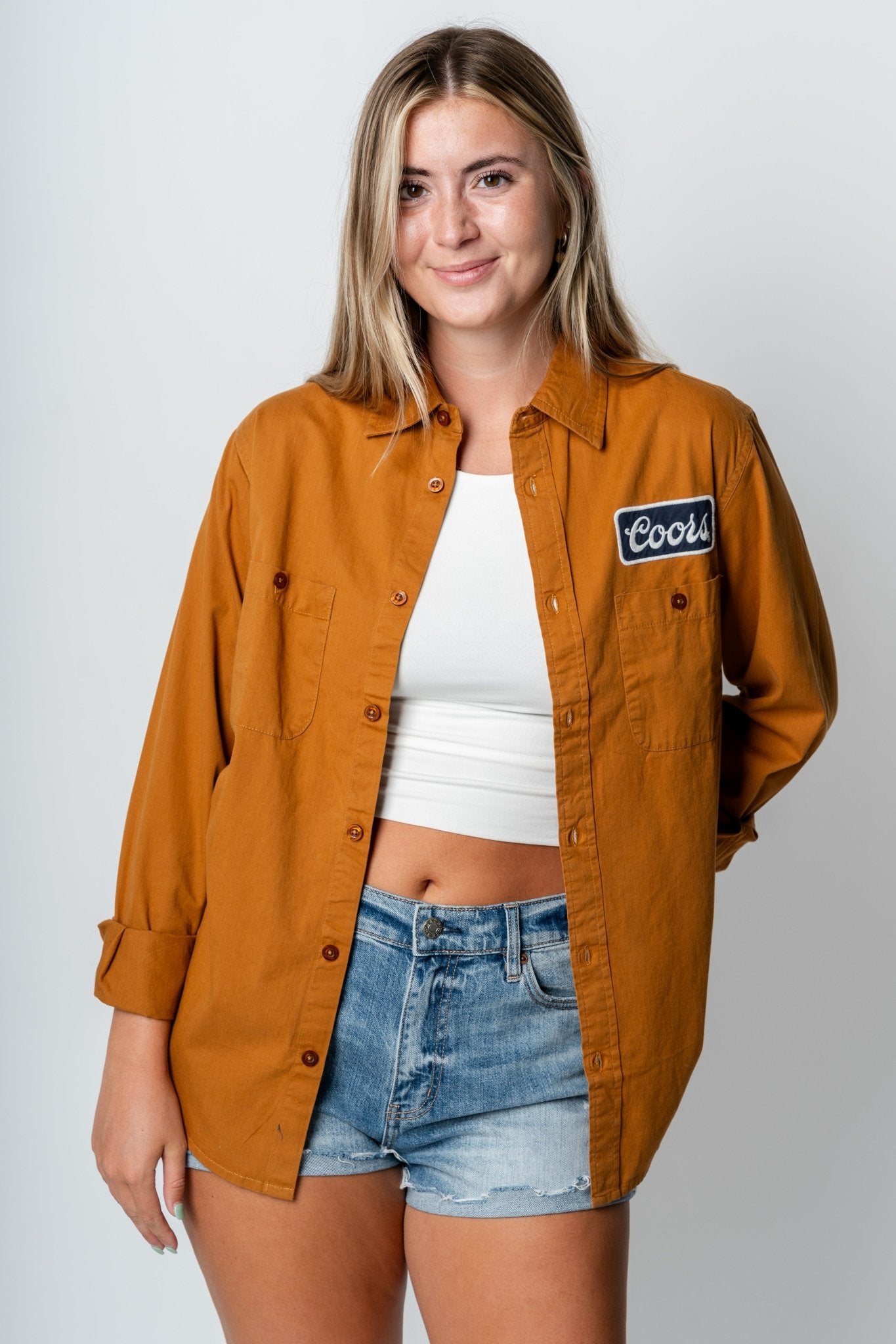 Coors daily button up hazel