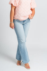 Cello high rise dad jeans light denim - Affordable jeans - Unique Easter Style at Lush Fashion Lounge Boutique in Oklahoma