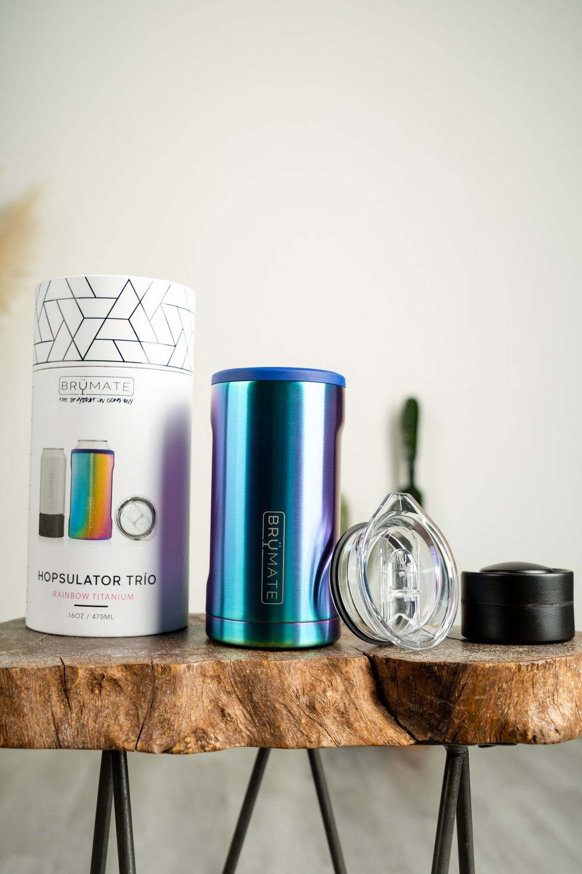 BruMate hopsulator trio 3 in 1 rainbow titanium - BruMate Drinkware, Tumblers and Insulated Can Coolers at Lush Fashion Lounge Trendy Boutique in Oklahoma City