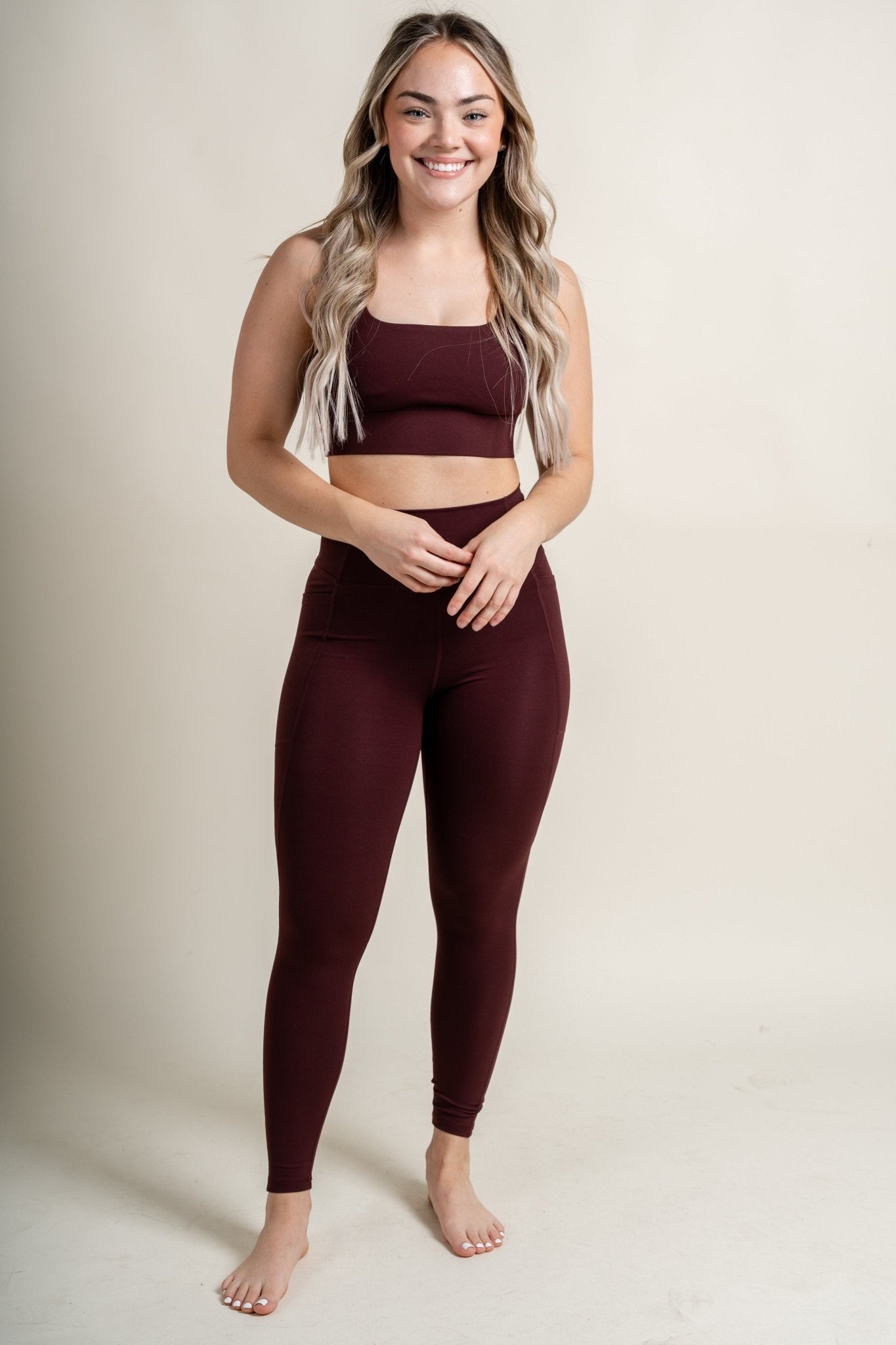 Z Supply all day leggings fig - Z Supply leggings - Z Supply Clothing at Lush Fashion Lounge Trendy Boutique Oklahoma City