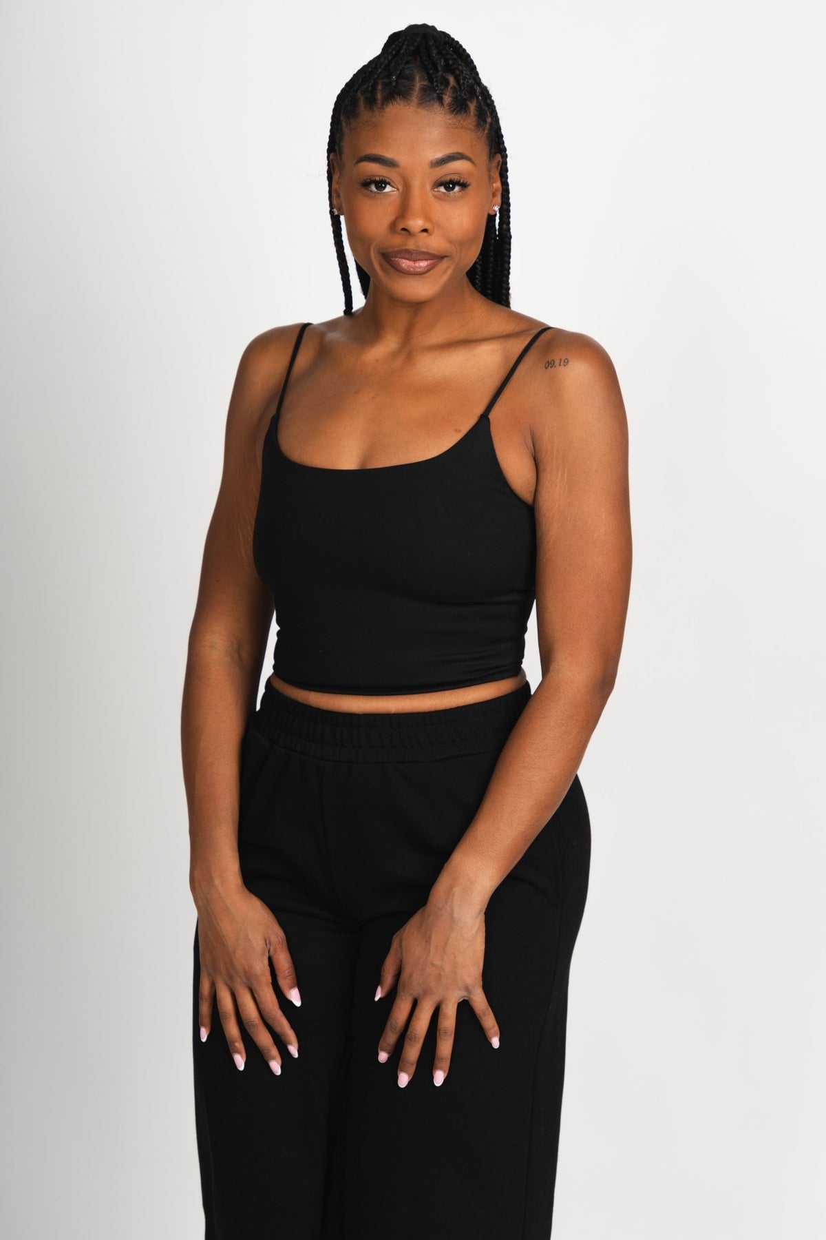 Z Supply Madeira so smooth cami tank top black - Z Supply Tank Top - Z Supply Tops, Dresses, Tanks, Tees, Cardigans, Joggers and Loungewear at Lush Fashion Lounge