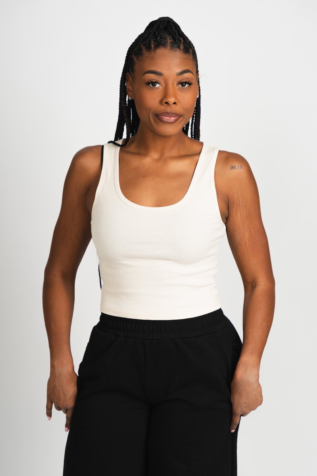 Z Supply Essy ribbed tank top oat milk - Z Supply Tank Top - Z Supply Tops, Dresses, Tanks, Tees, Cardigans, Joggers and Loungewear at Lush Fashion Lounge