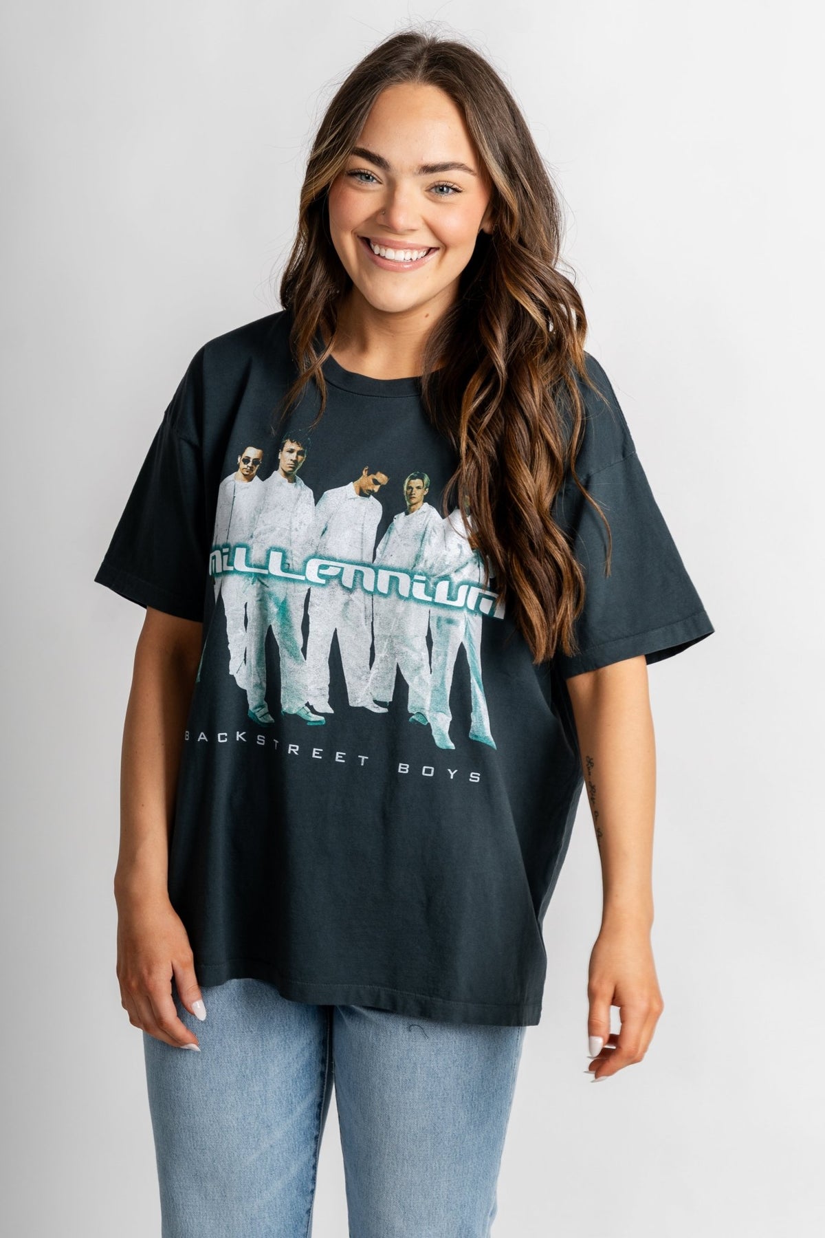 DayDreamer Backstreet Boys Millennium tee vintage black - Trendy Band T-Shirts and Sweatshirts at Lush Fashion Lounge Boutique in Oklahoma City