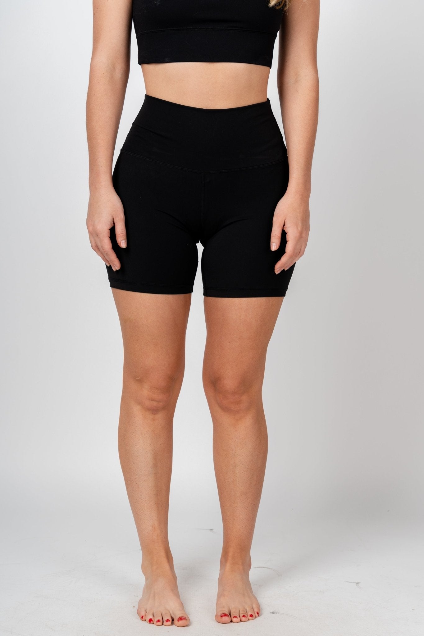 6 inch inseam biker shorts black Stylish biker shorts - Womens Fashion Shorts at Lush Fashion Lounge Boutique in Oklahoma City