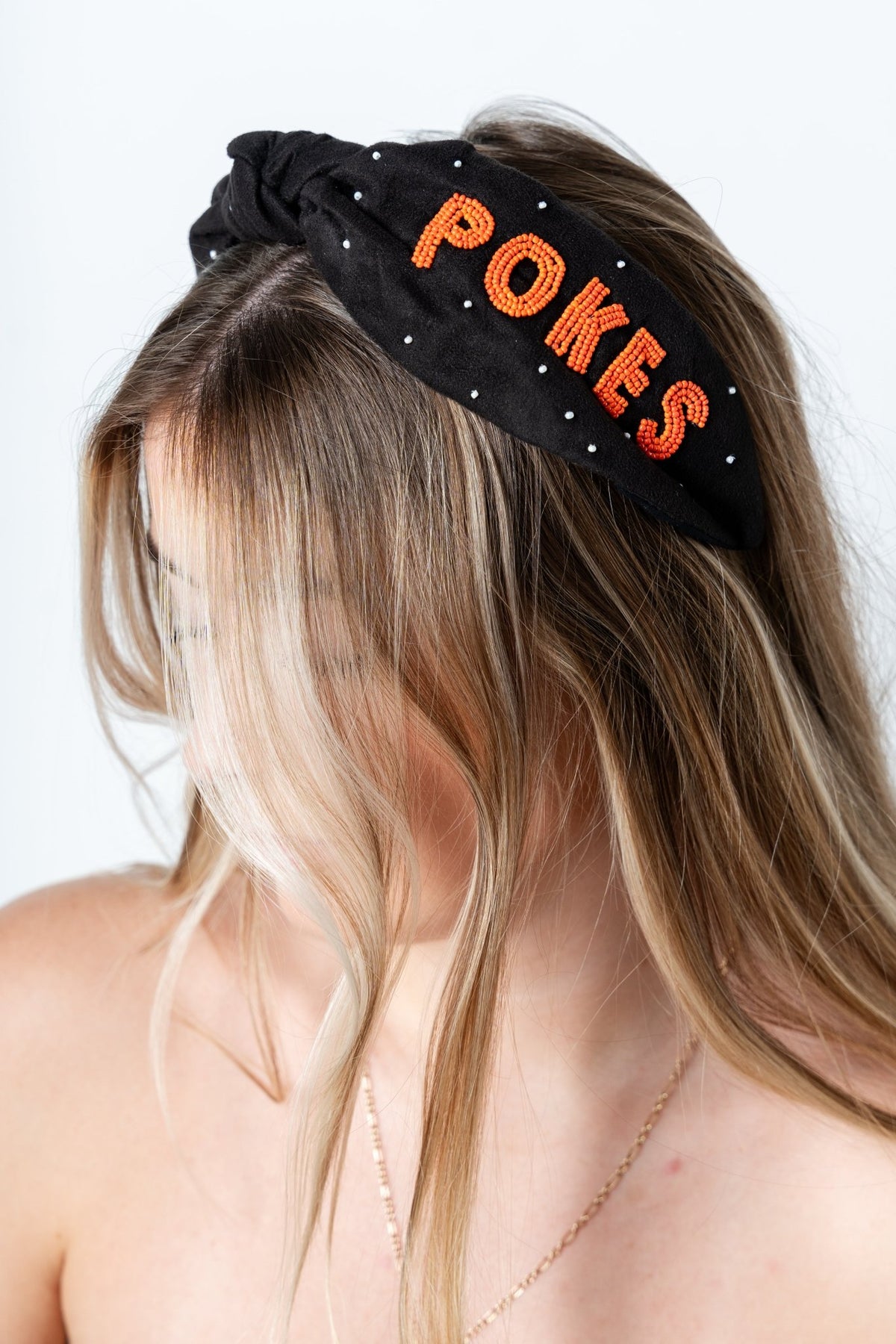 Pokes beaded headband black - Trendy Gifts at Lush Fashion Lounge Boutique in Oklahoma City