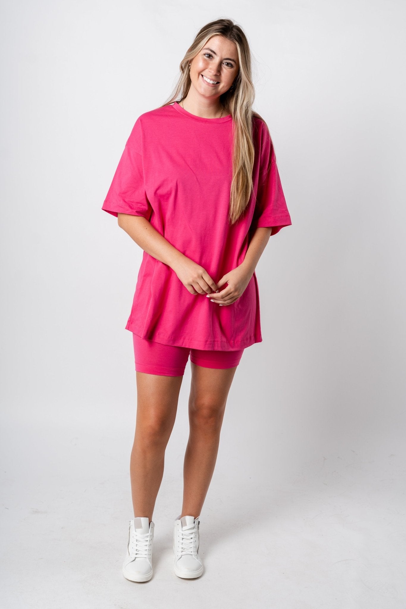 Oversized t-shirt fuchsia