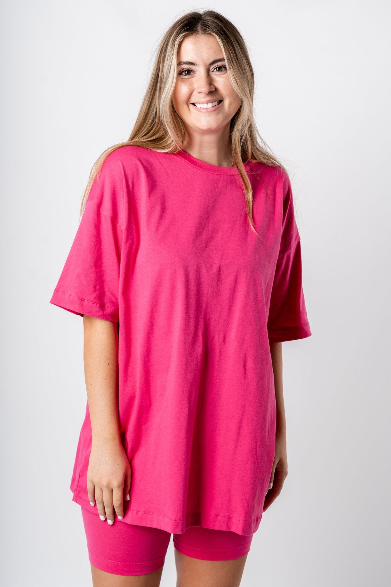 Oversized t-shirt fuchsia