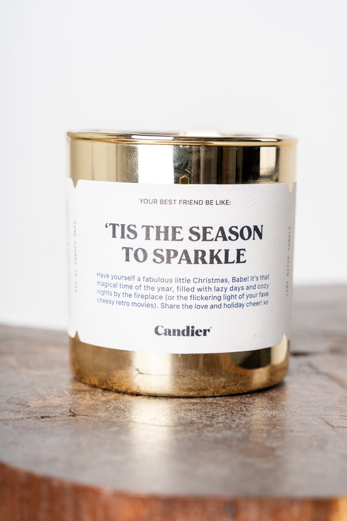 'Tis the season to sparkle Candier 9 oz candle - Trendy Holiday Apparel at Lush Fashion Lounge Boutique in Oklahoma City