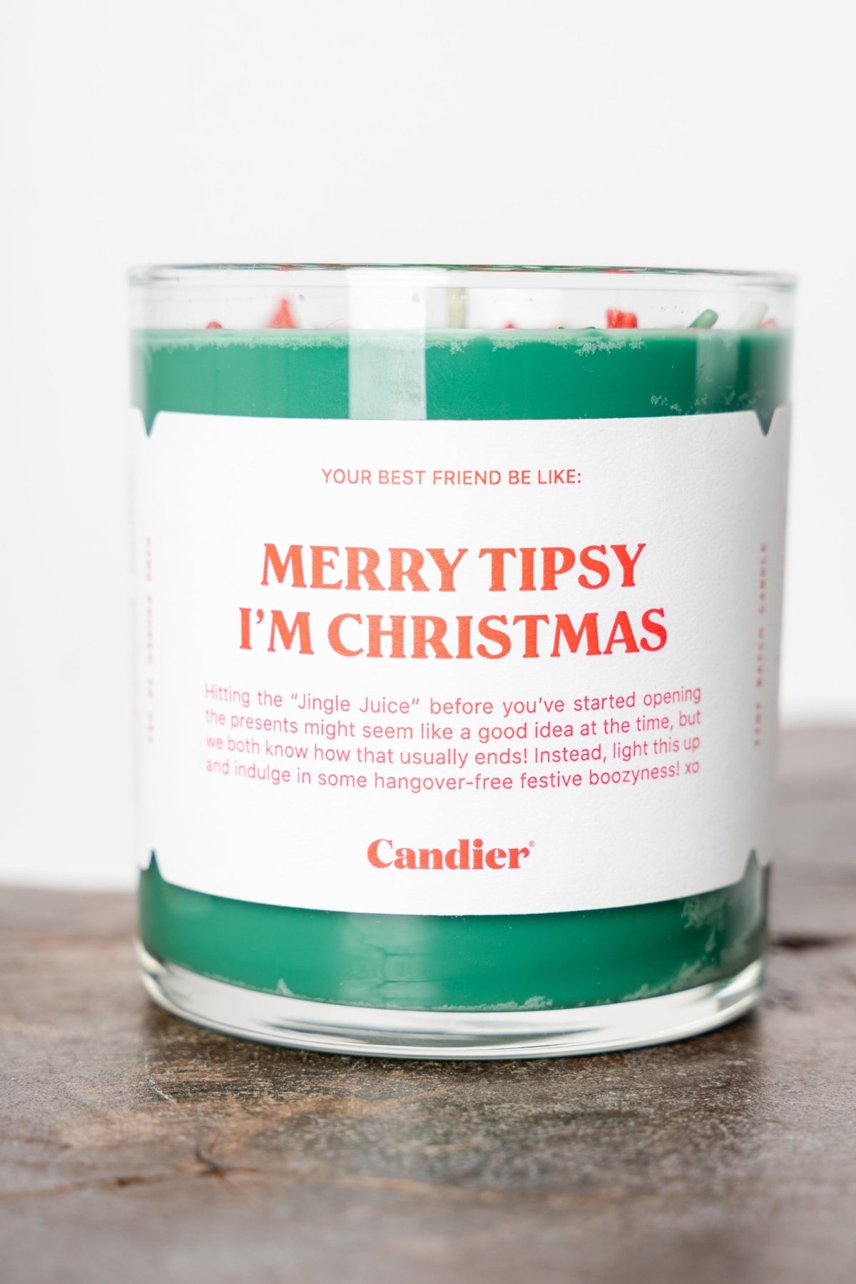 Merry tipsy, I'm Christmas Candier 9 oz candle - Trendy Holiday Apparel at Lush Fashion Lounge Boutique in Oklahoma City