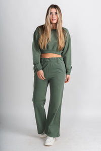 Mineral sweatpants gray green | Lush Fashion Lounge: women's boutique pants, boutique women's pants, affordable boutique pants, women's fashion pants