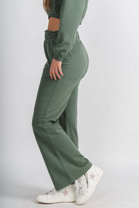 Mineral sweatpants gray green - Fun Pants - Unique Lounge Looks at Lush Fashion Lounge Boutique in Oklahoma
