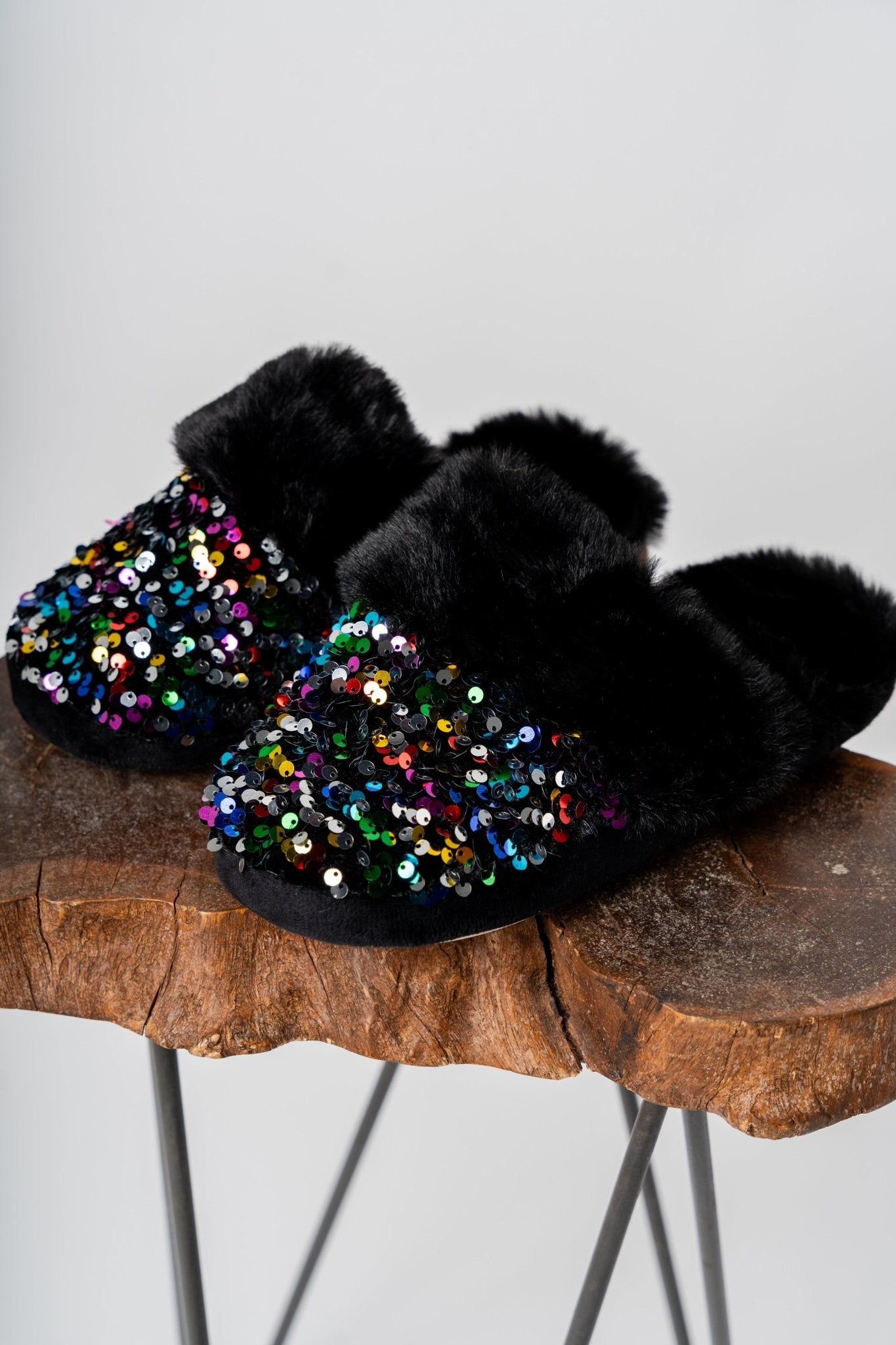 Fiesta sequin slippers black - Exclusive Collection of Holiday Inspired T-Shirts and Hoodies at Lush Fashion Lounge Boutique in Oklahoma City