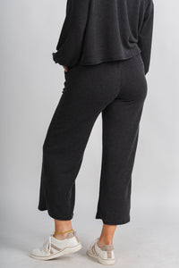 Manifest ribbed pants black - Adorable Pants - Stylish Comfortable Outfits at Lush Fashion Lounge Boutique in OKC