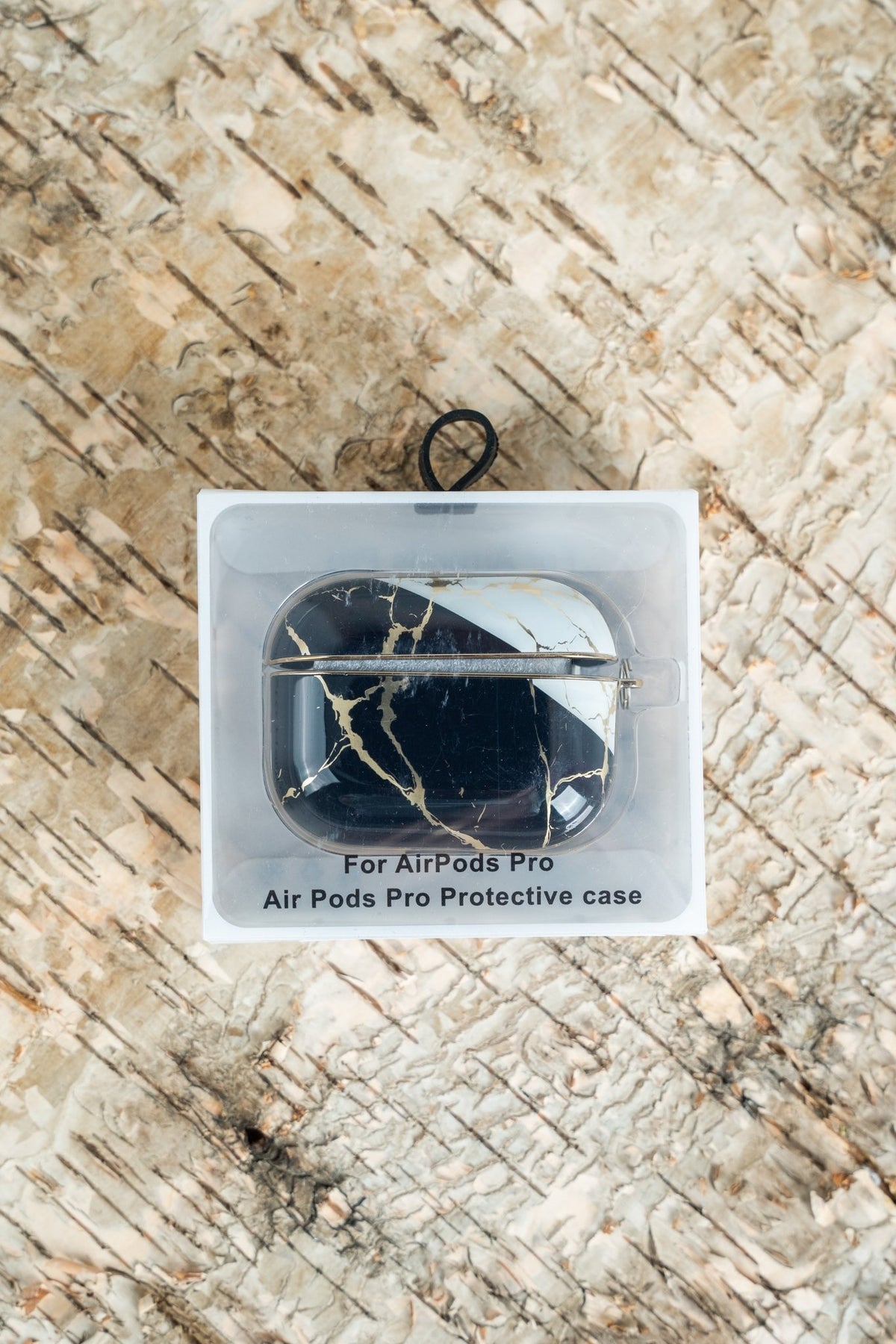 Geometric metallic marble pro airpods case black/white - Trendy Phone Accessories and Stylish Watch Bands at Lush Fashion Lounge Boutique in Oklahoma City