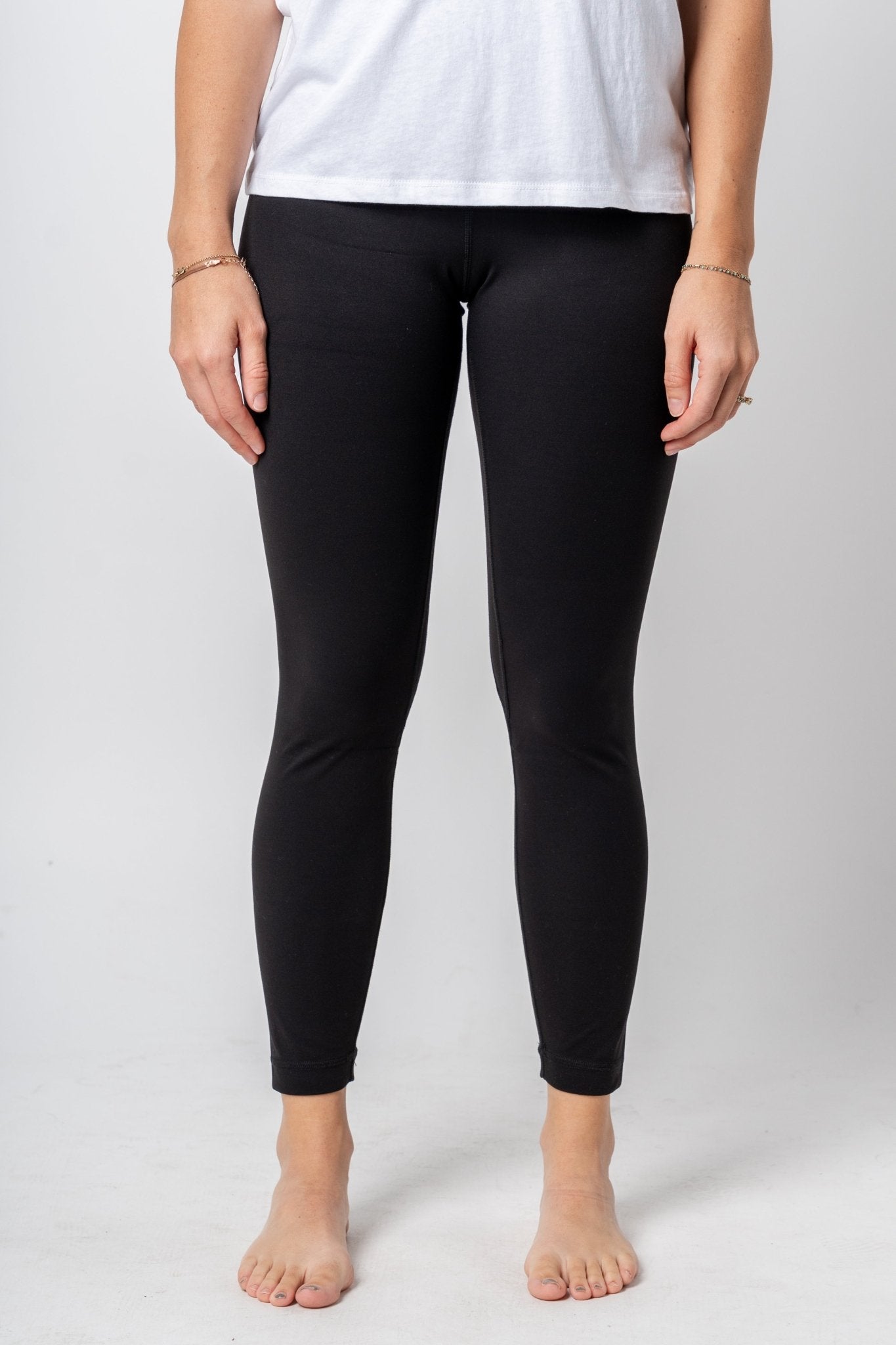 High waist leggings black | Lush Fashion Lounge: women's boutique leggings, boutique fashion leggings, boutique exercise leggings, cute affordable leggings