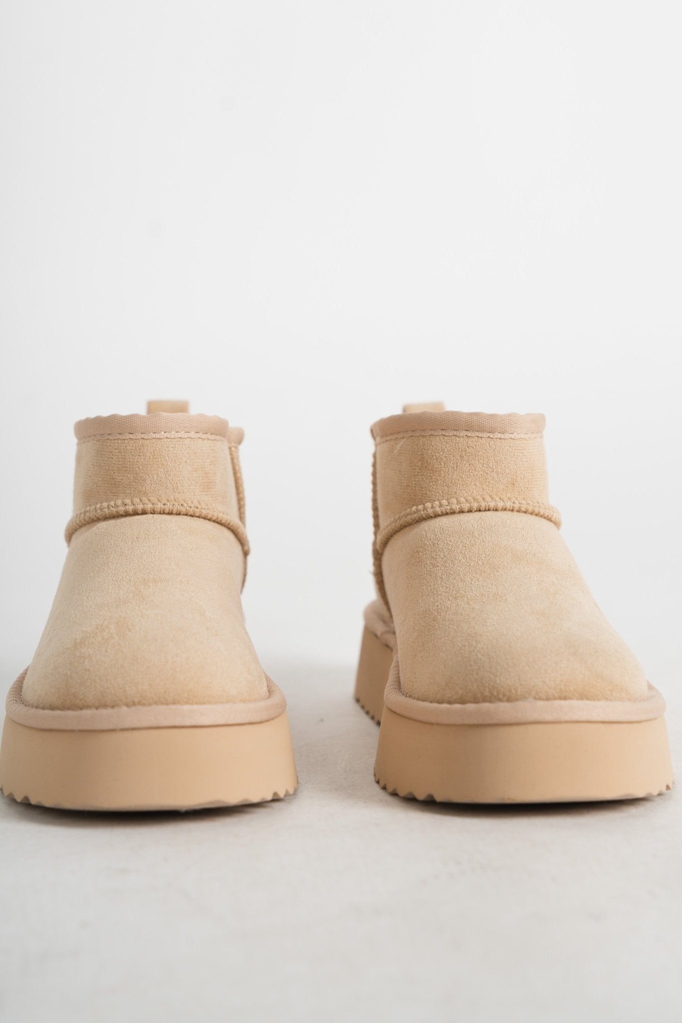 Breckenridge low top slipper boot natural - Trendy shoes - Fashion Shoes at Lush Fashion Lounge Boutique in Oklahoma City