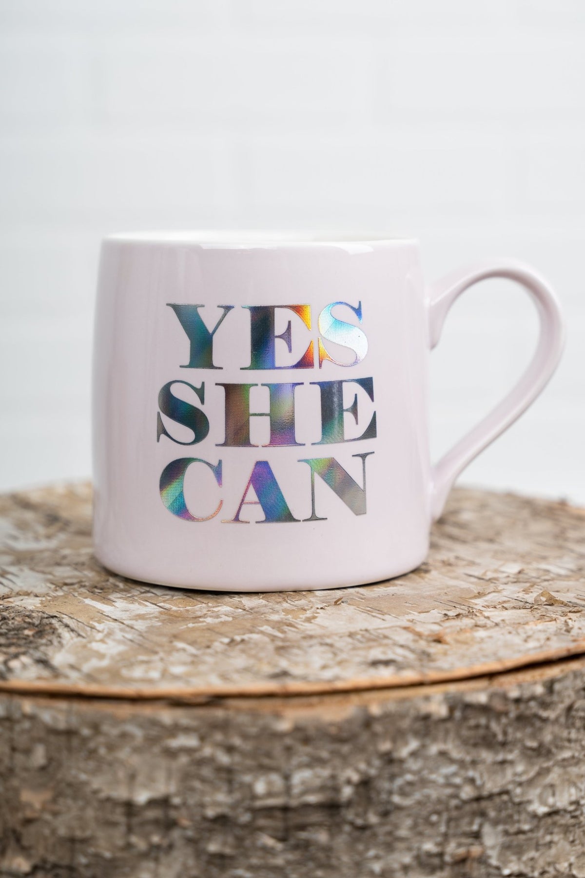 Yes she can jumbo coffee mug - Trendy Tumblers, Mugs and Cups at Lush Fashion Lounge Boutique in Oklahoma City