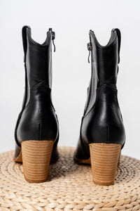 Dakota cowboy boot black - Affordable boots - Boutique Shoes at Lush Fashion Lounge Boutique in Oklahoma City